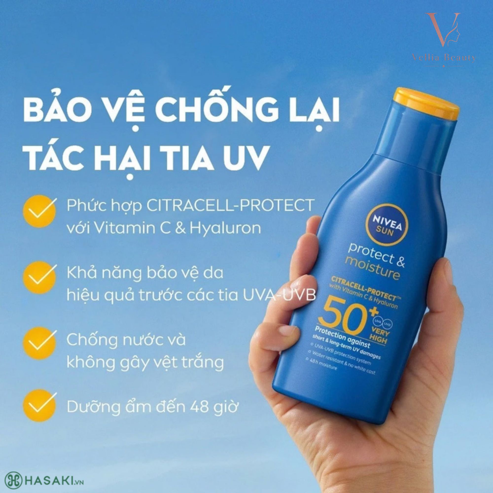 Sữa dưỡng thể Nivea chống nắng-CN004-Velli Beauty - Ảnh 3