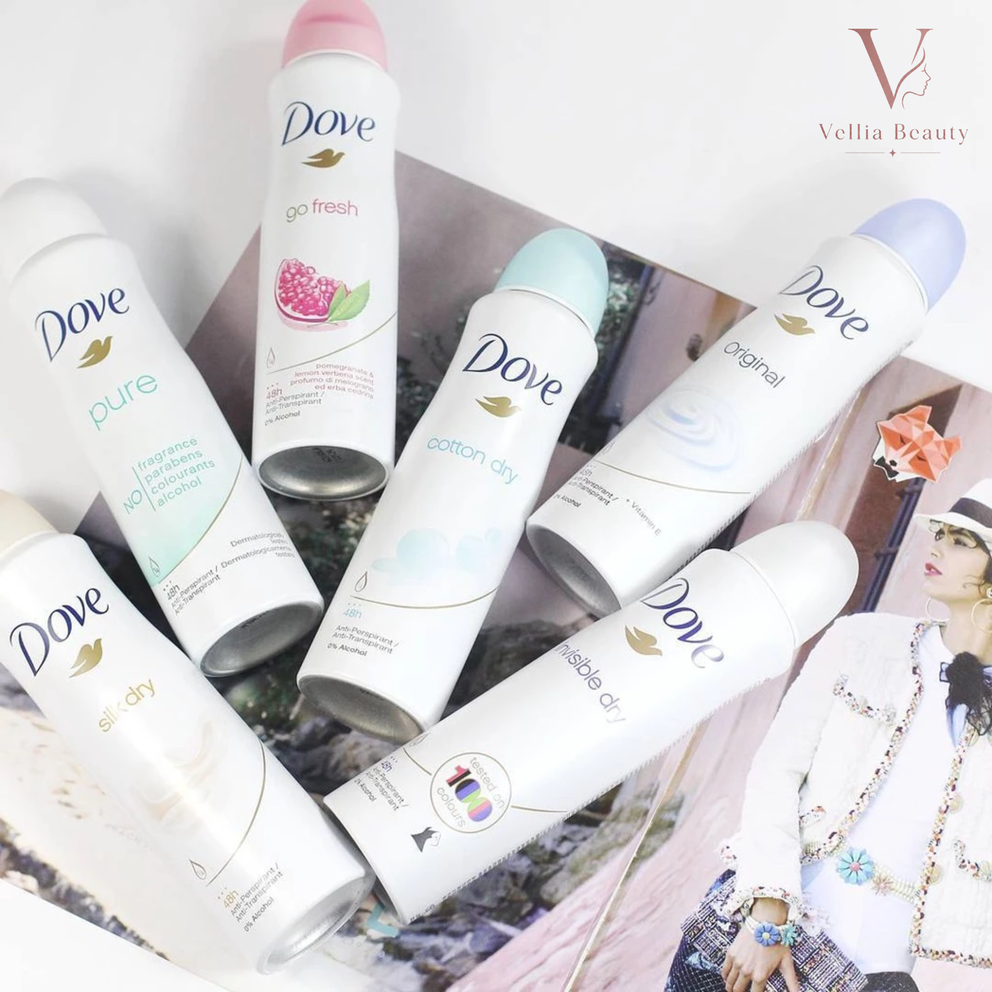 Xịt khử mùi Dove - KM004 - Vellia Beauty - Ảnh 3