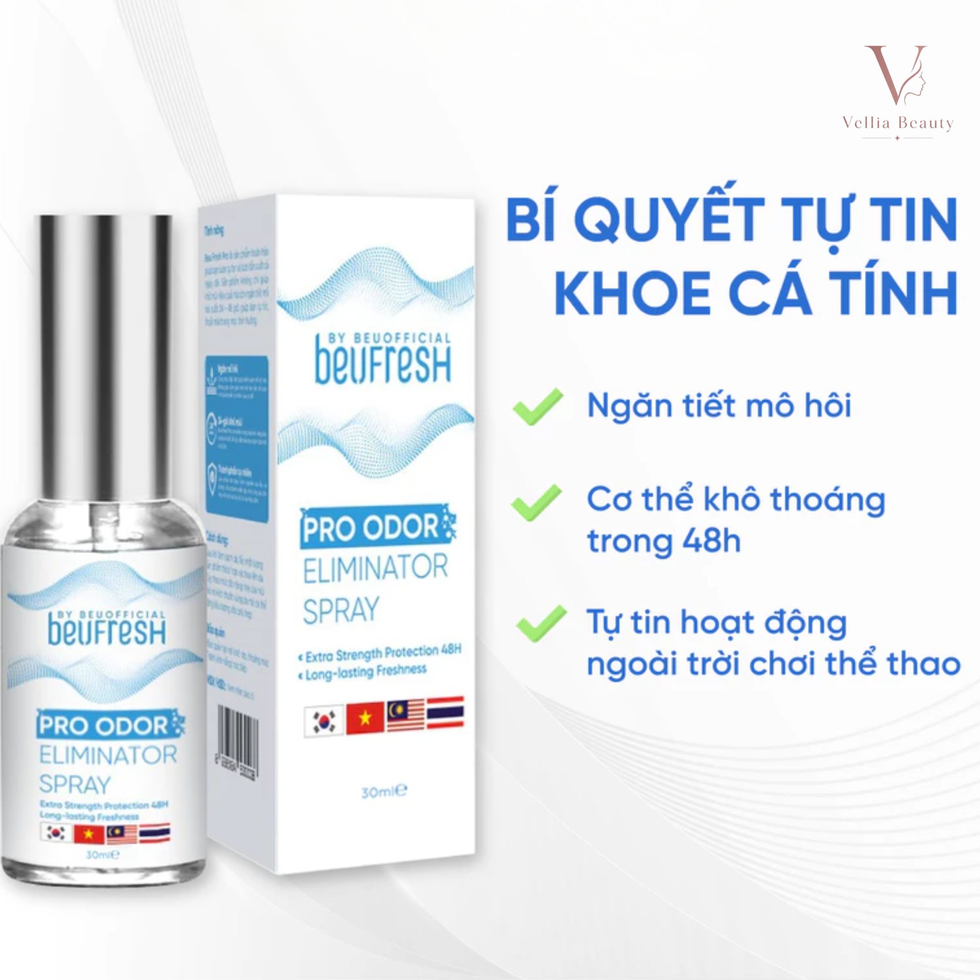 Beufresh Pro Odor Eliminator Spray- KM003 - Vellia Beauty - Ảnh 2