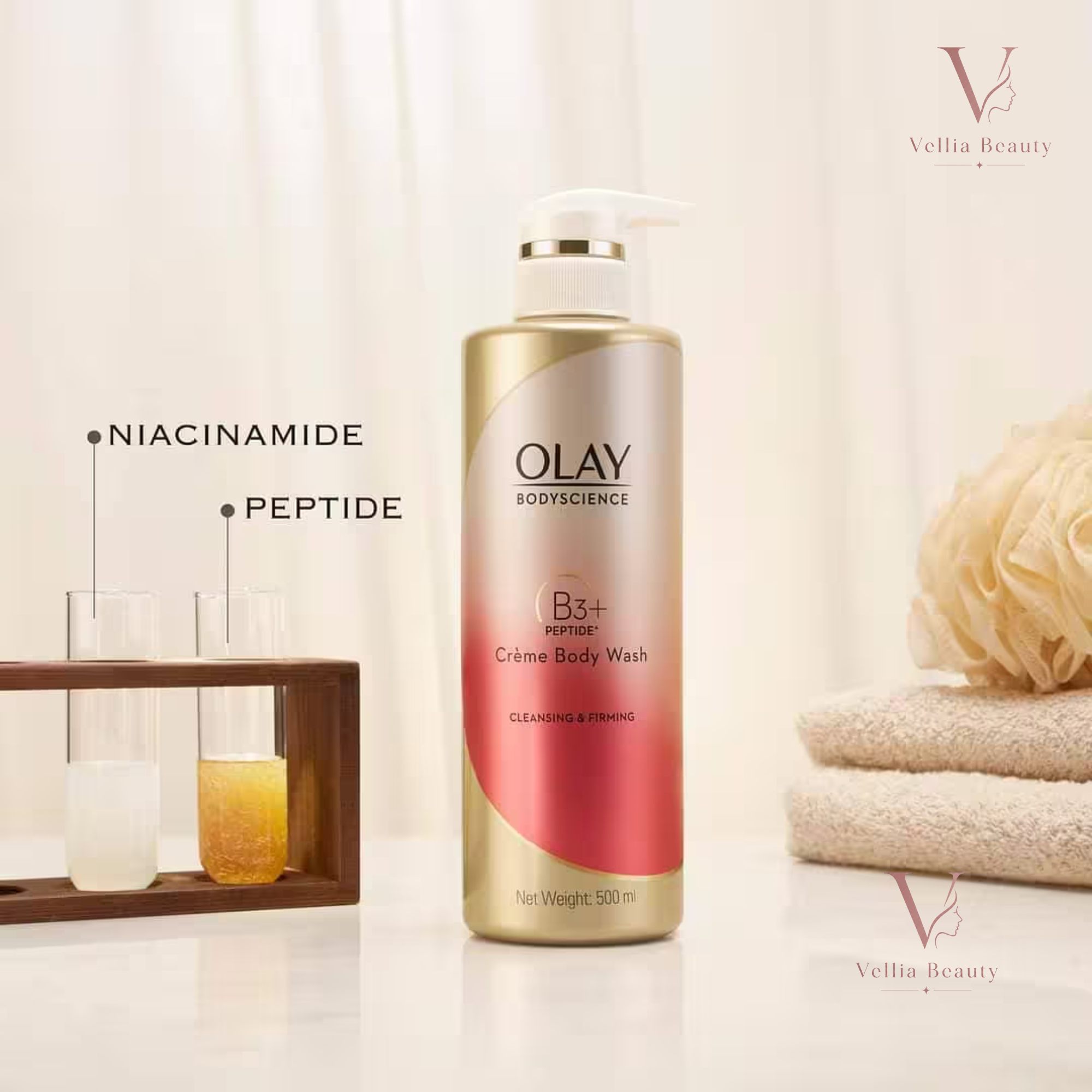 Sữa dưỡng thể Olay Vitamin B3 giúp cấp ẩm, phục hồi da khô, cải thiện độ đàn hồi, nuôi dưỡng làn da sáng khỏe và mềm mại.