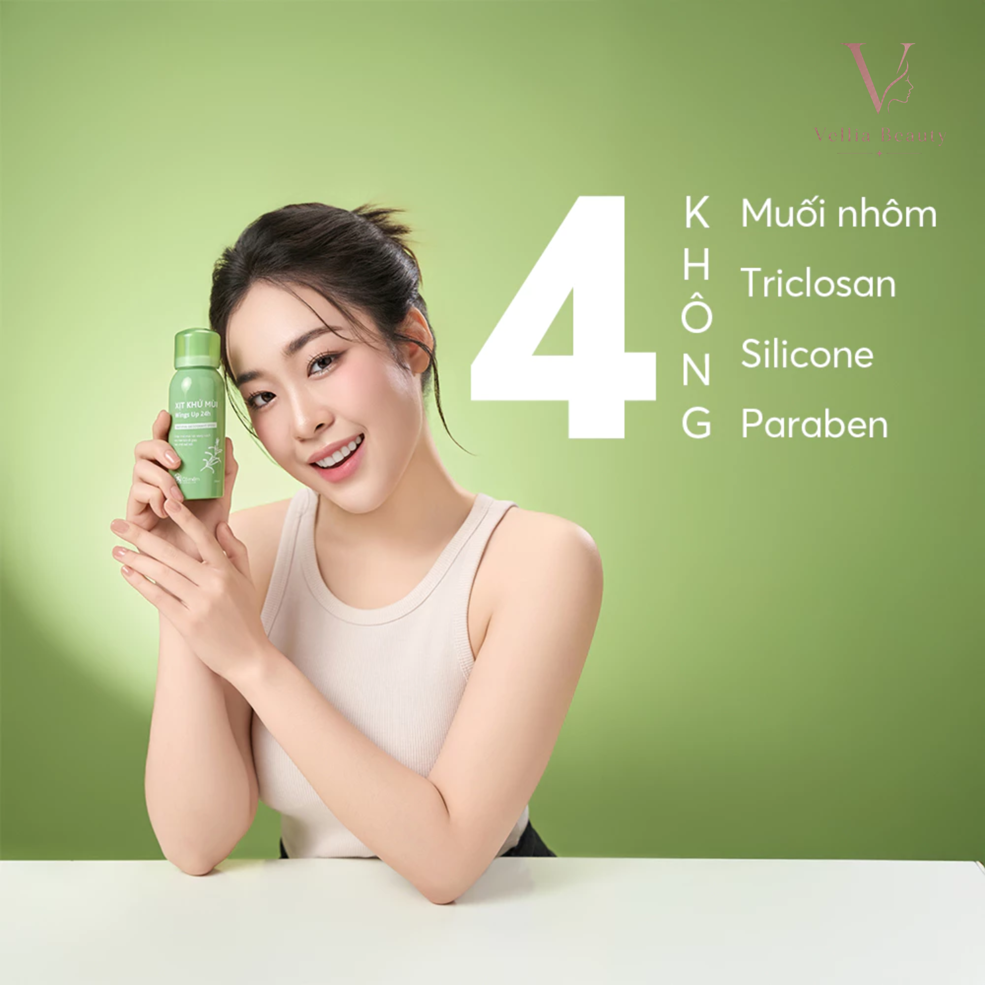 Xịt khử mùi Wings Up 24h - KM001 - Vellia Beauty - Ảnh 5