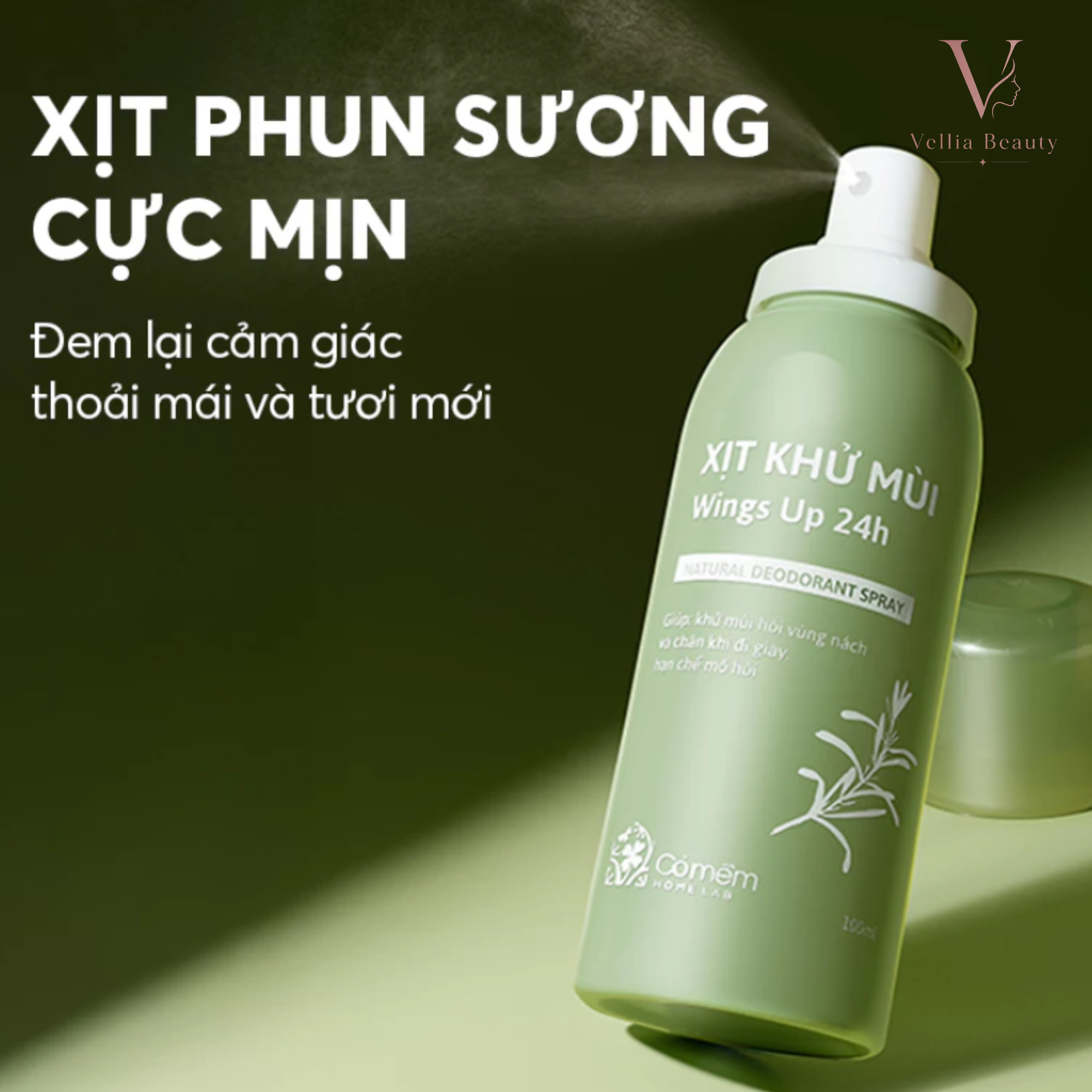 Xịt khử mùi Wings Up 24h - KM001 - Vellia Beauty - Ảnh 3