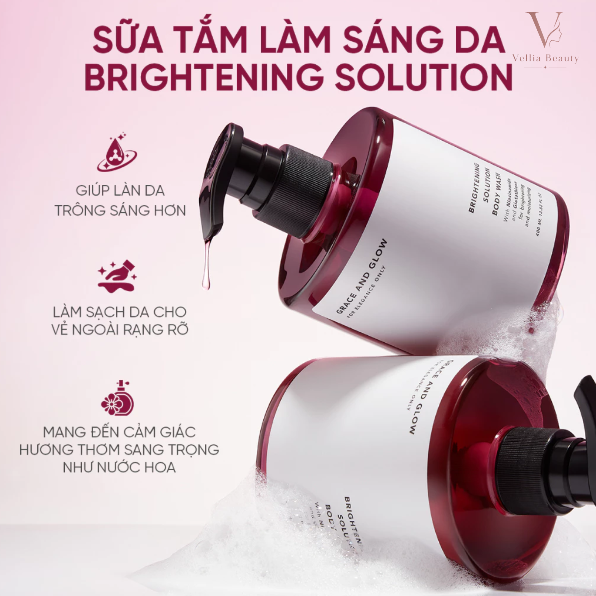 Sữa Tắm Grace And Glow Black Opium-ST001-Vellia Beauty - Ảnh 2