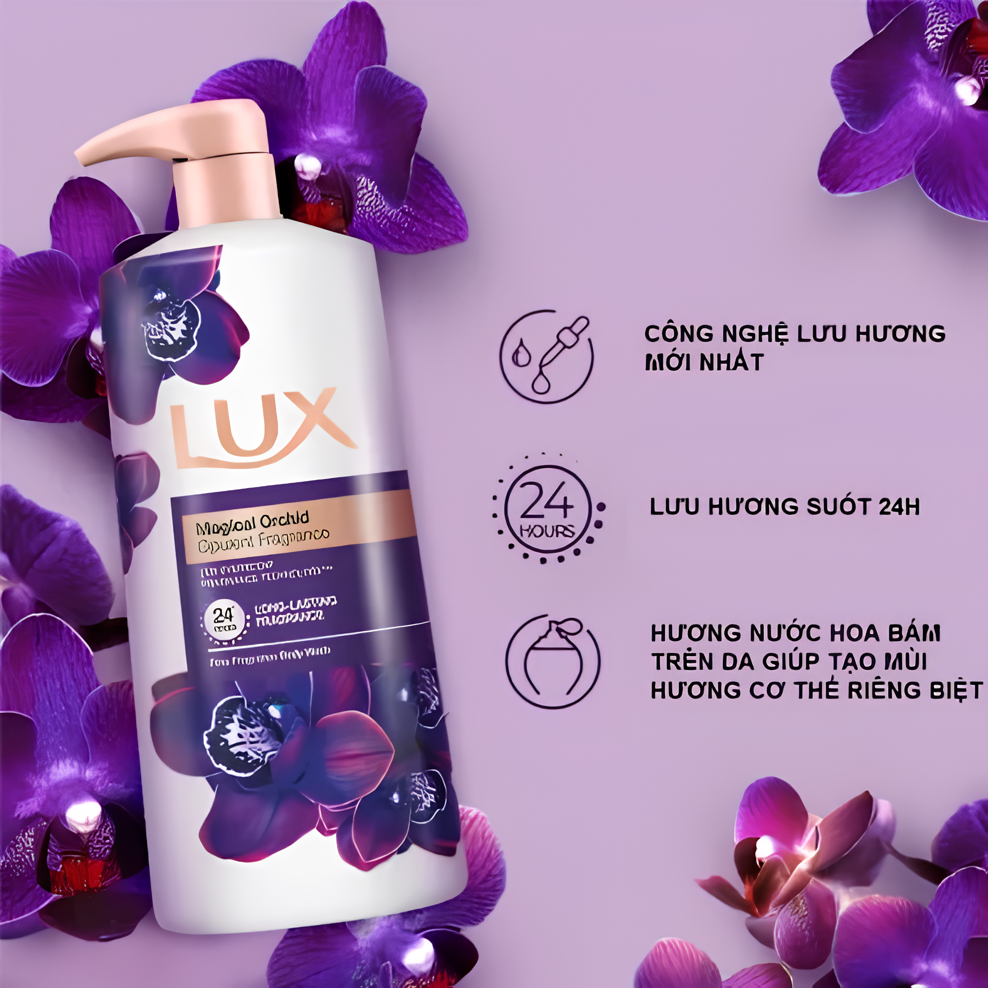 Sữa tắm Lux Botanicals phong lan-ST005-Vellia Beauty - Ảnh 3